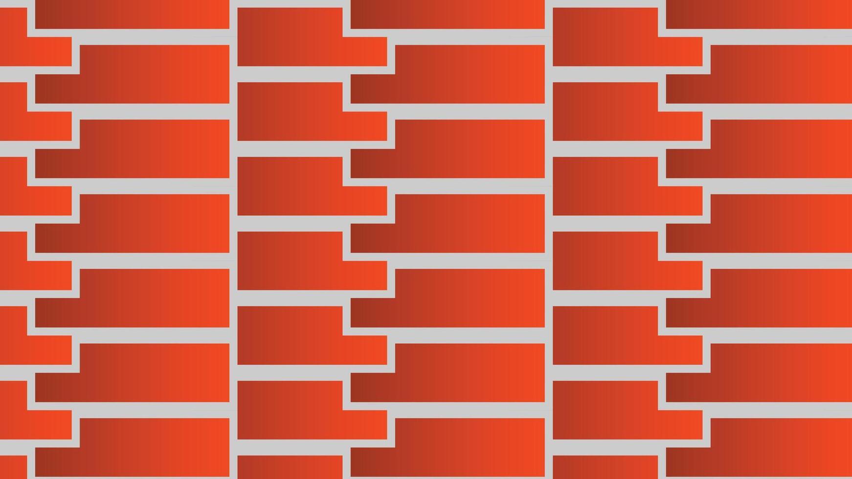 Abstract geometric pattern with orange bricks. Modern, minimalist design for background, texture, or wallpaper. vector