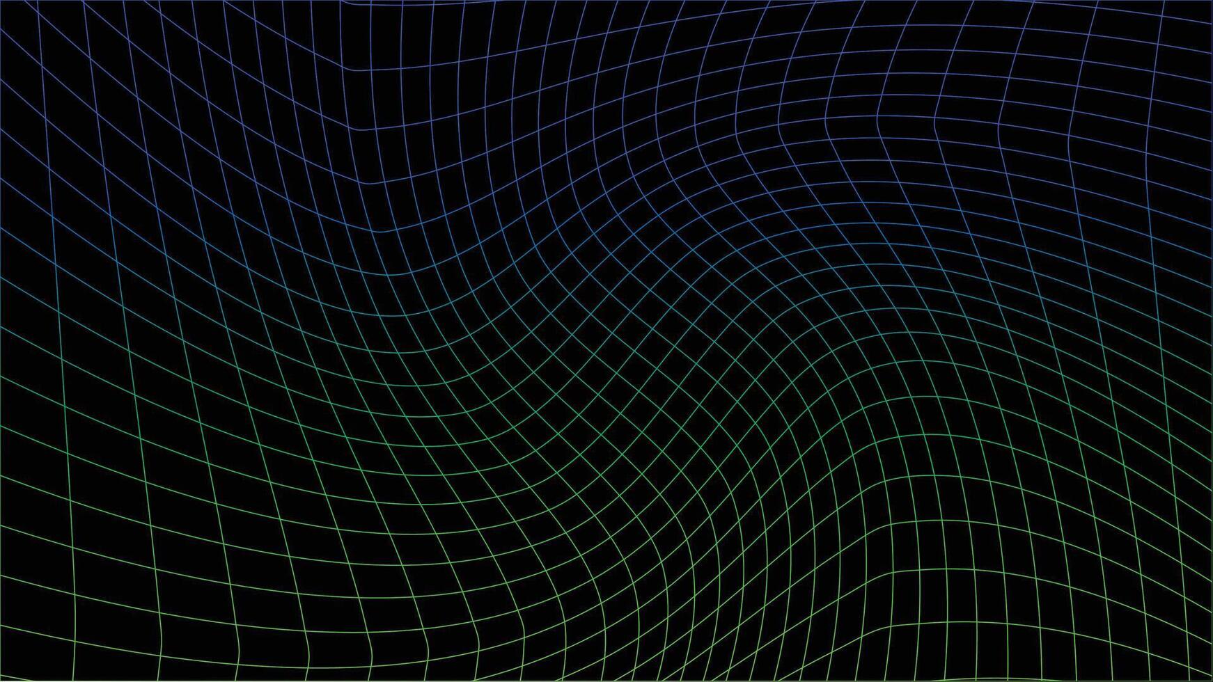 Abstract wavy grid pattern. Digital technology, network, connection, data, futuristic concept background. vector