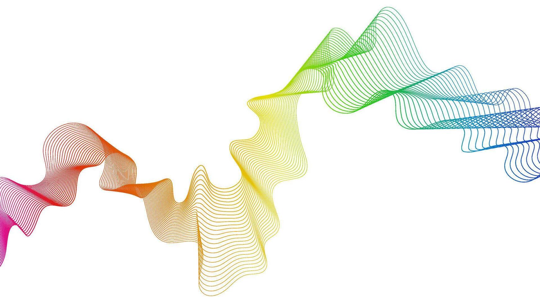 Abstract backdrop with wave gradient lines vector