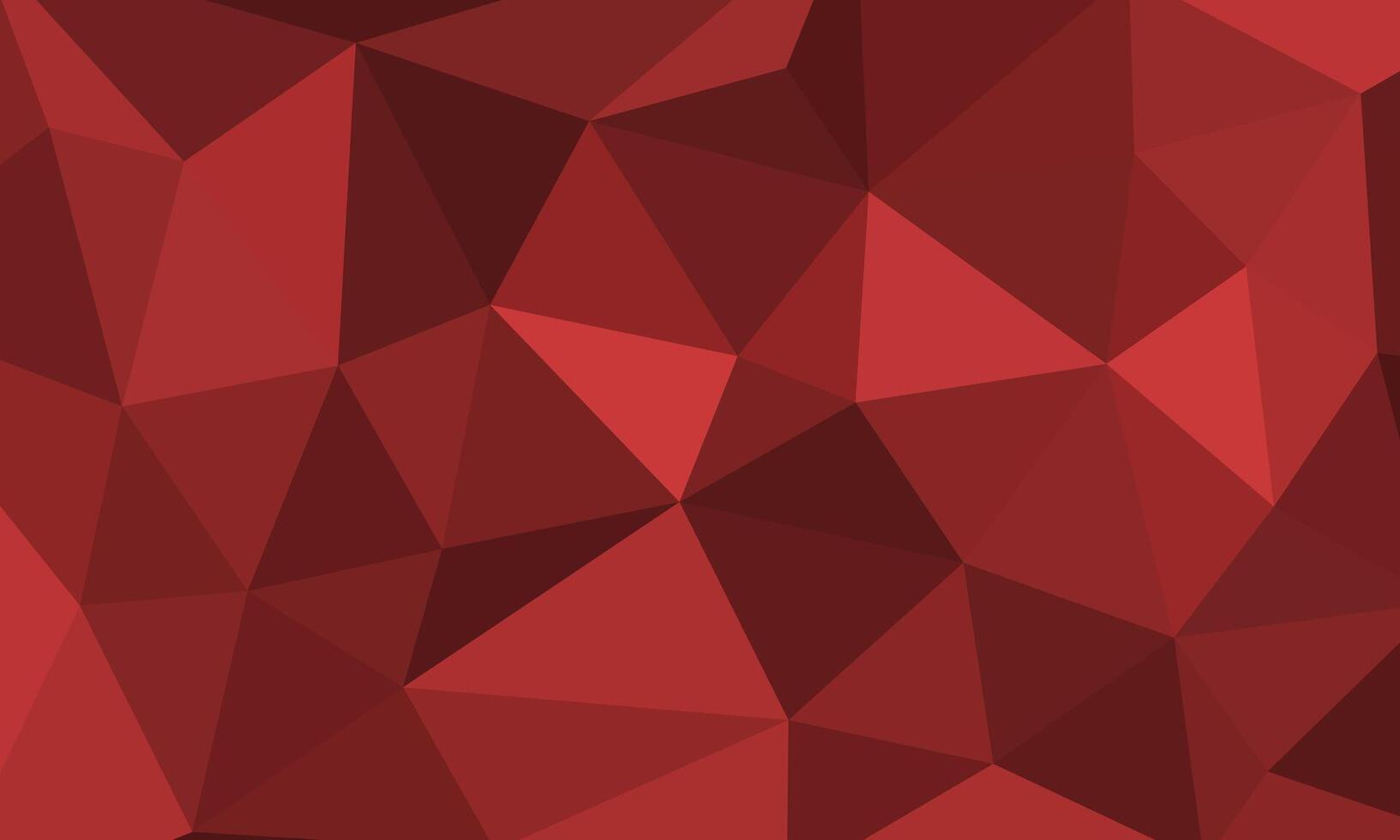Abstract irregular polygon background in red cherry color. triangle pattern design vector