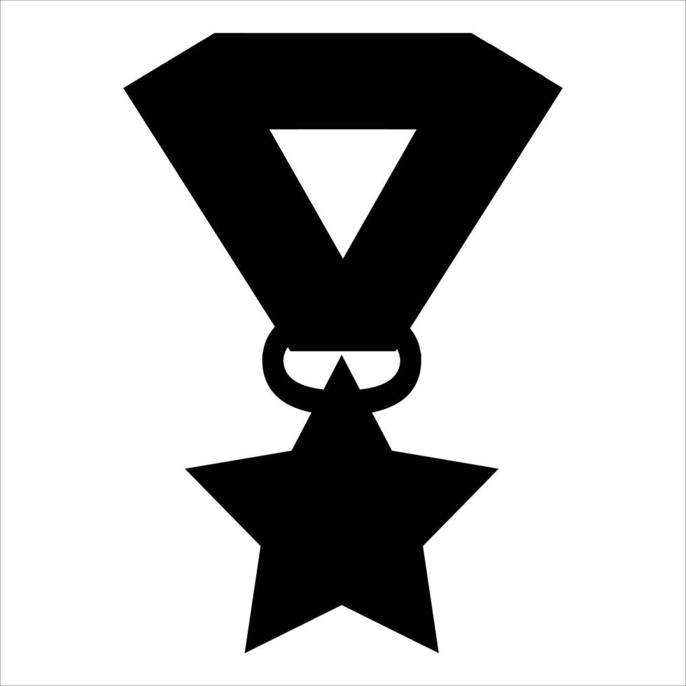 Solid Rewards Glyph Icon for Achievement and Recognition vector