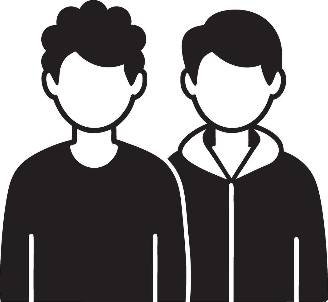 Friendship Spirit Silhouette vector