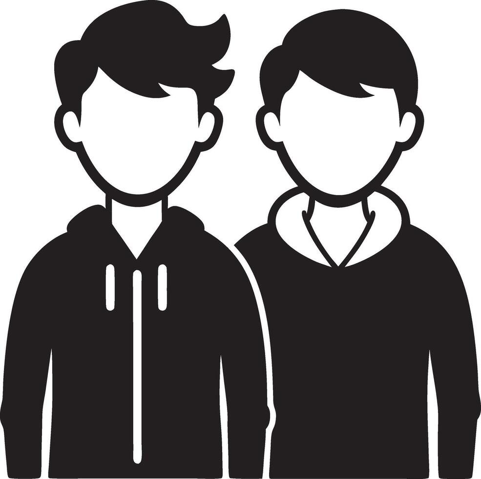 Friend United Silhouette vector