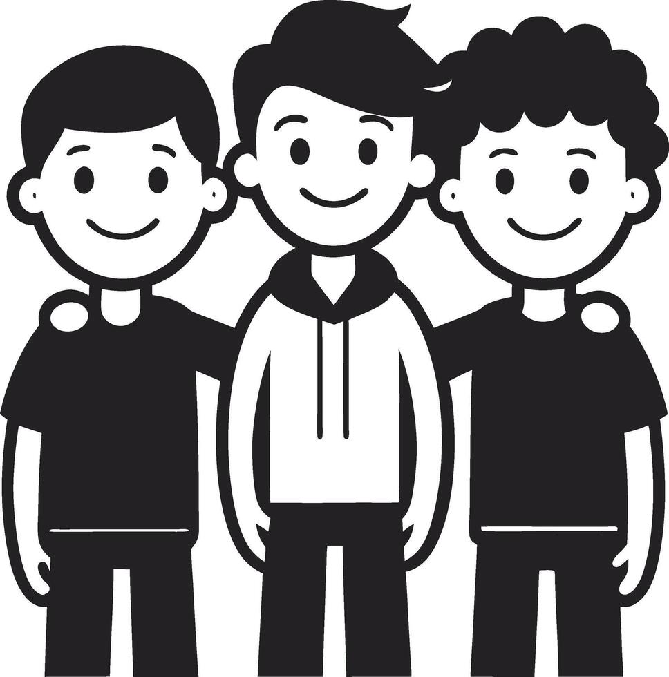 Friendship Memories Silhouette vector