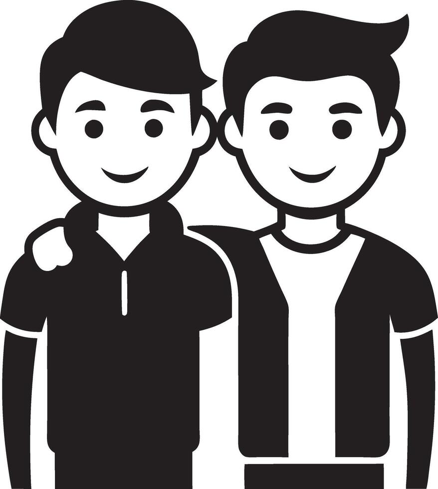 Better Together Silhouette vector