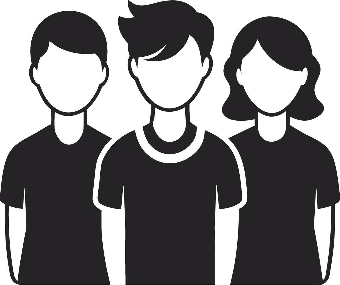 Cherished Friendship Silhouette vector