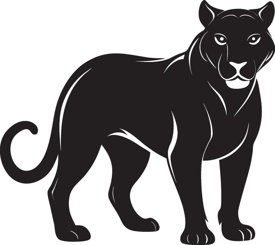 Powerful Panther Silhouette vector