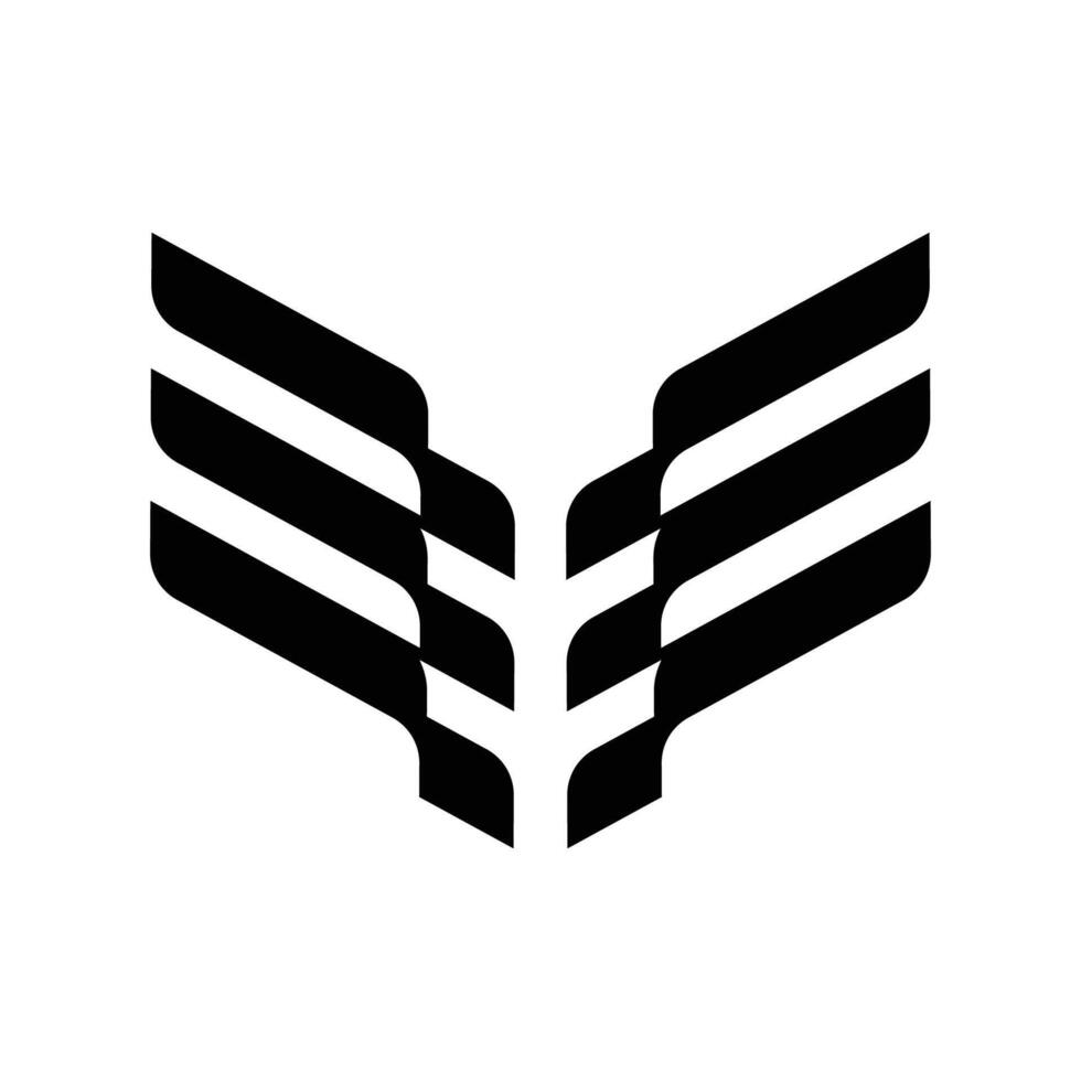 Wings logo design template vector