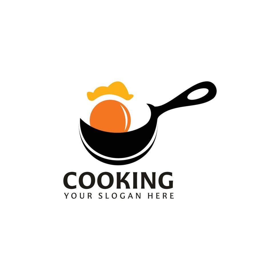 Cooking logo design template. Food logo design concept template. vector