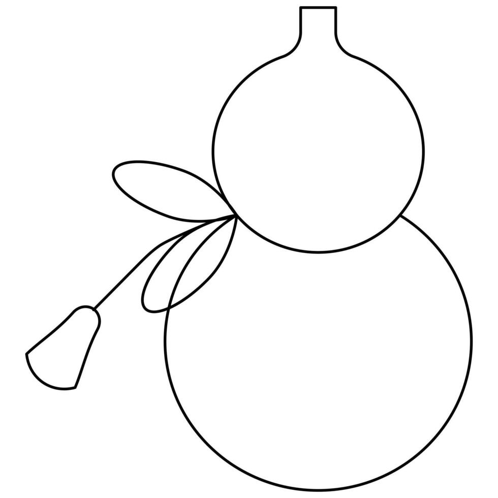 Chinese Gourd Bottle Icon vector