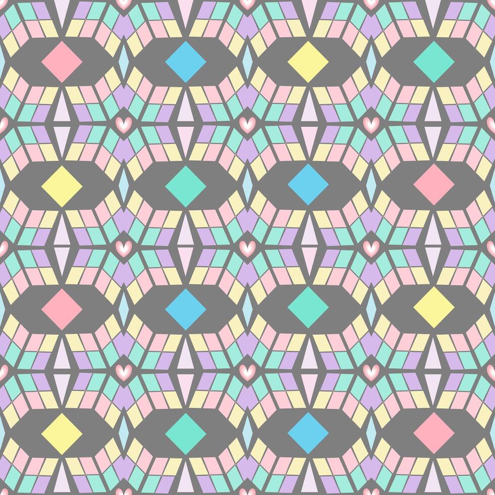 Glass wall style abstract on seamless pattern. vector
