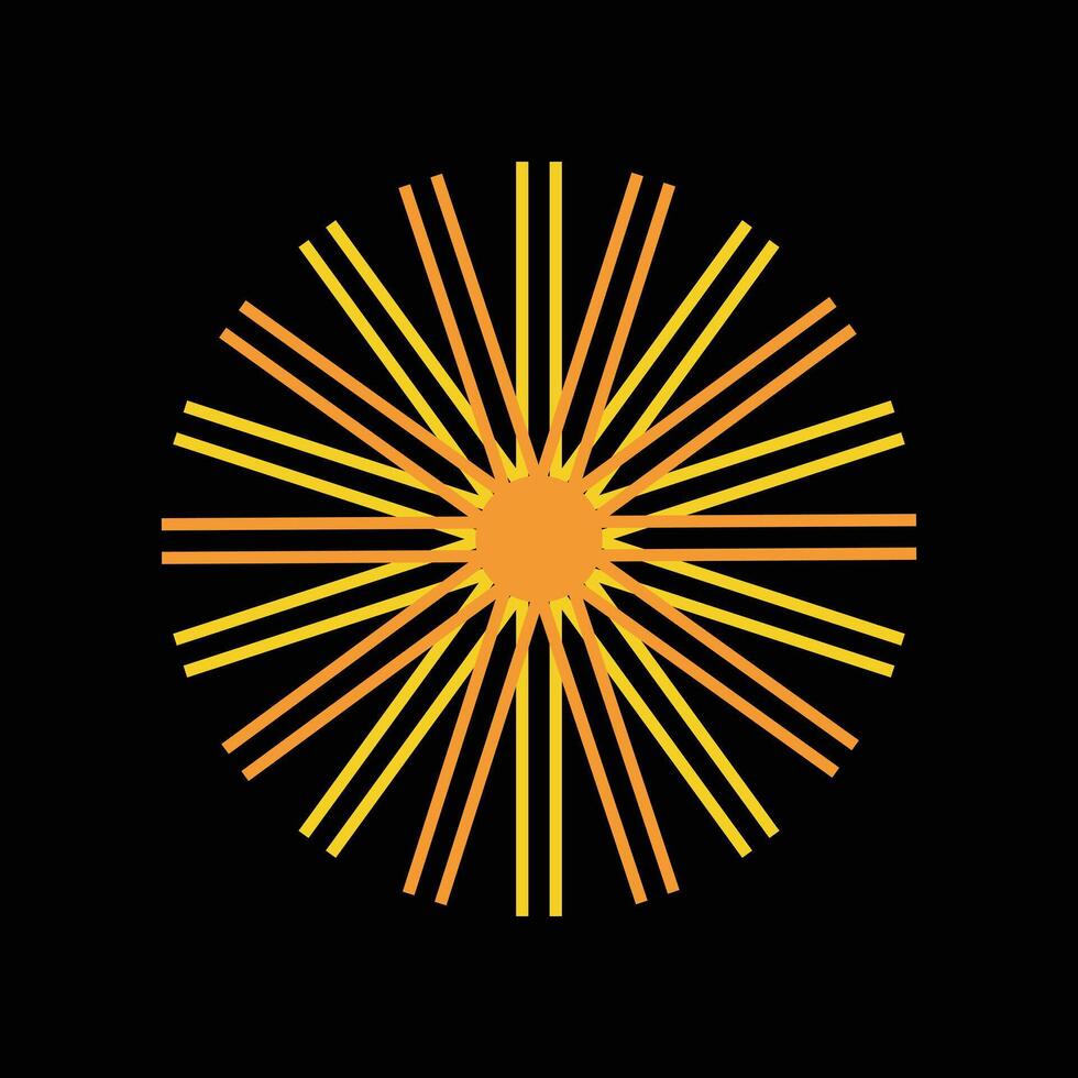 minimalist sun icon logo template illustration design vector