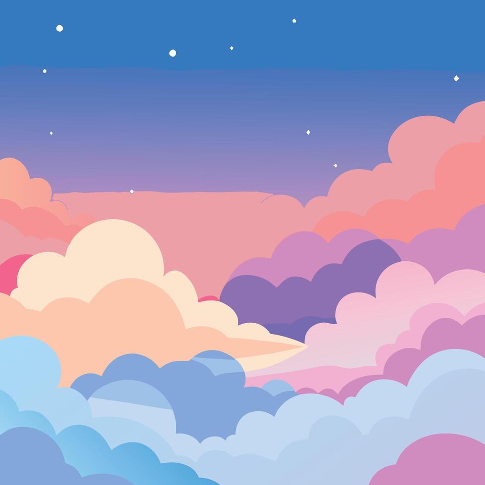 The Magic of a Morning Sky vector