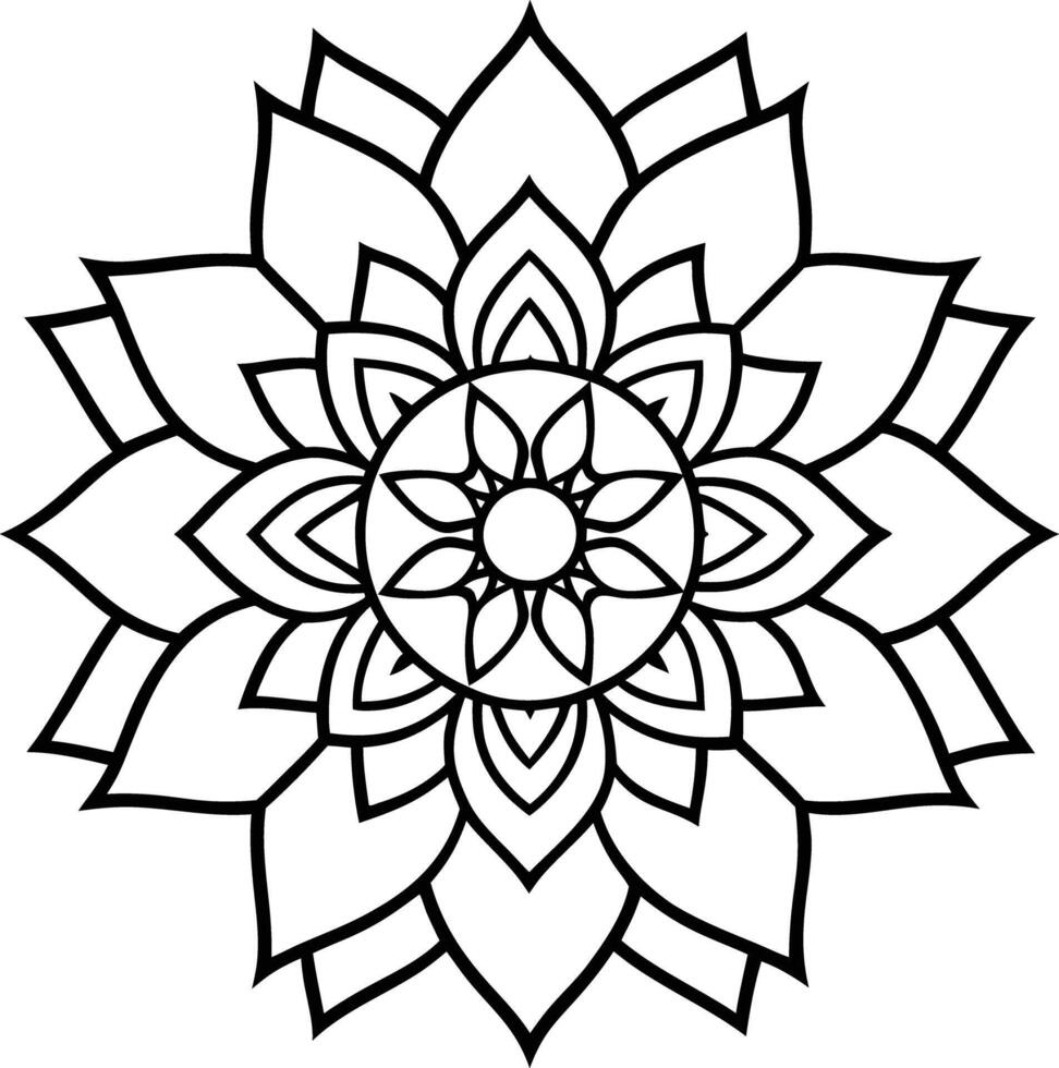 The Mandala artwork design illustration vector