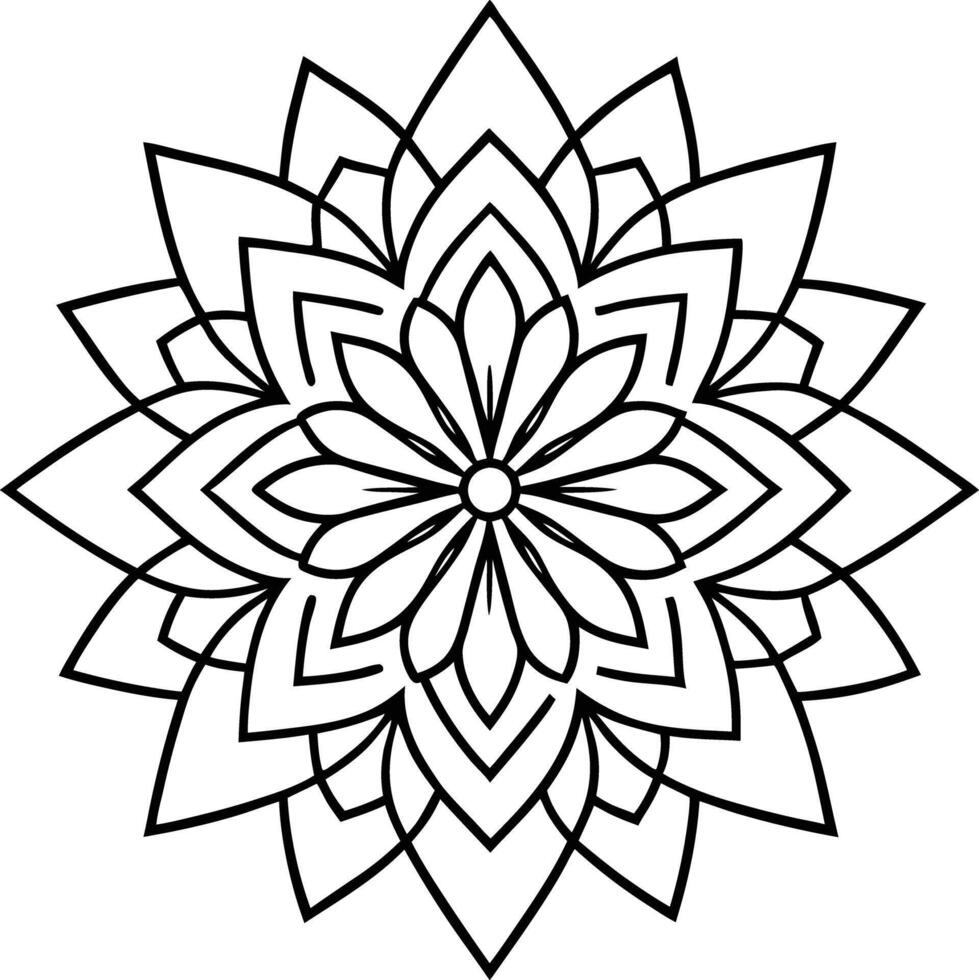 Mandala design art vector