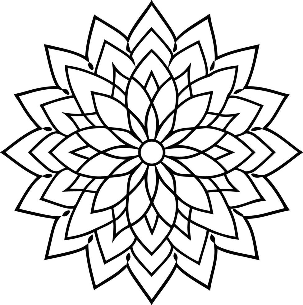 Mandala art design vector