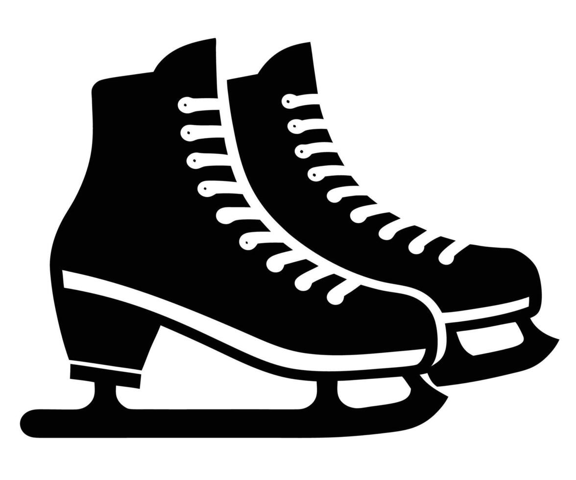 Ice skate icon vector
