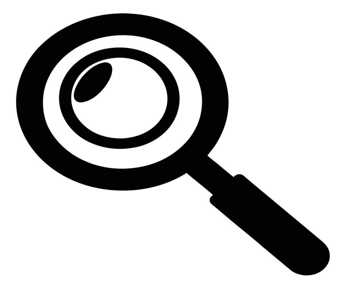 Magnifying glass icon illustration vector