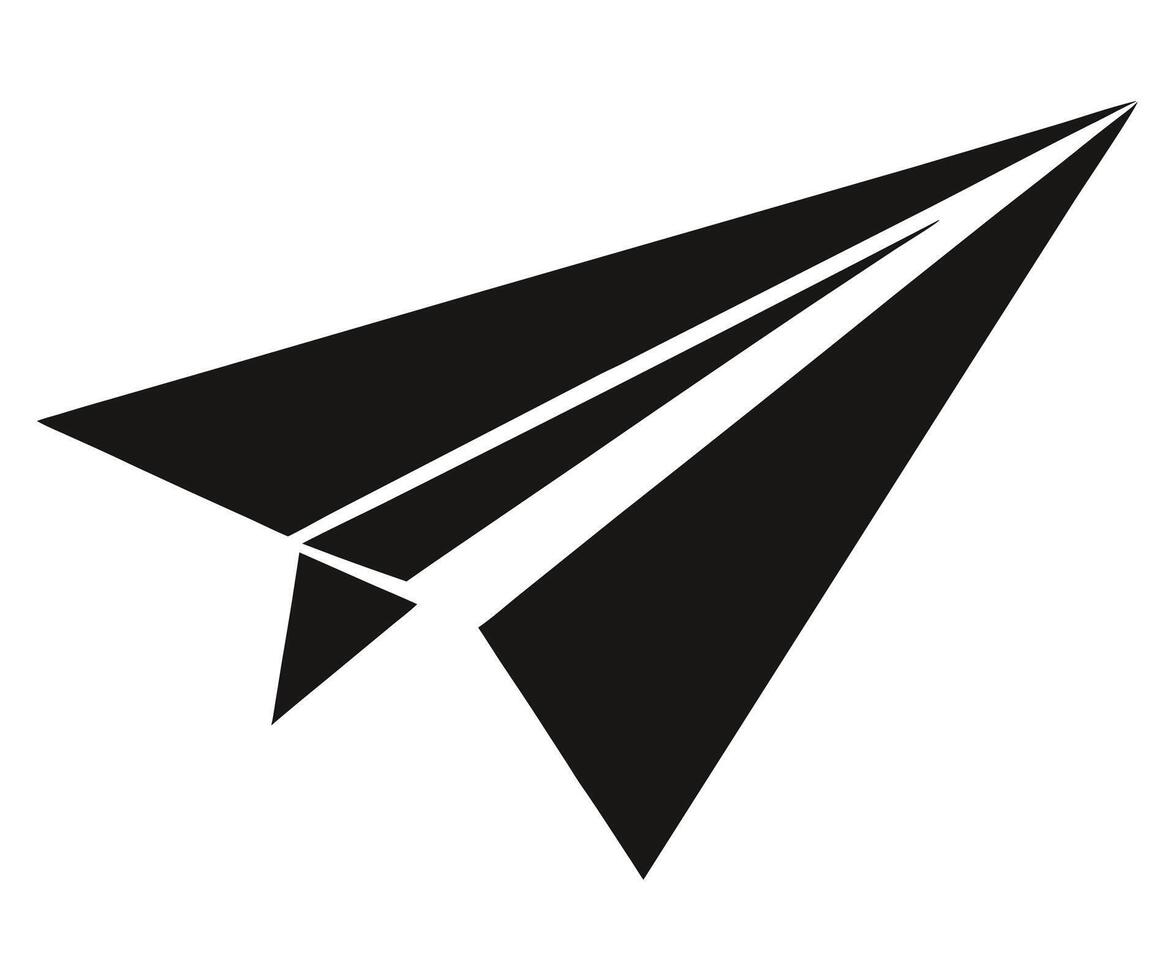 Paper airplane icon illustration vector