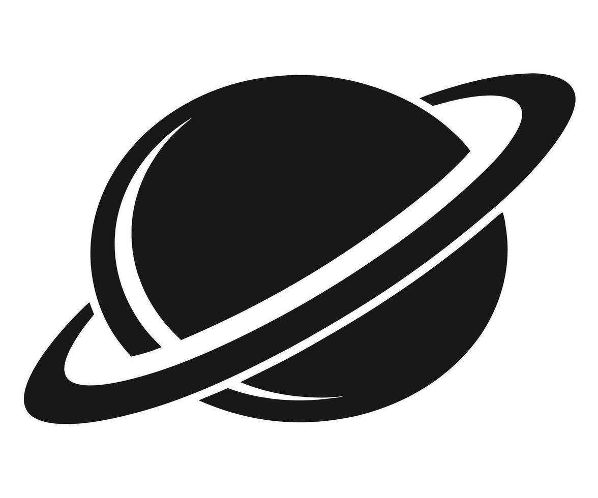 Planet saturn icon illustration vector
