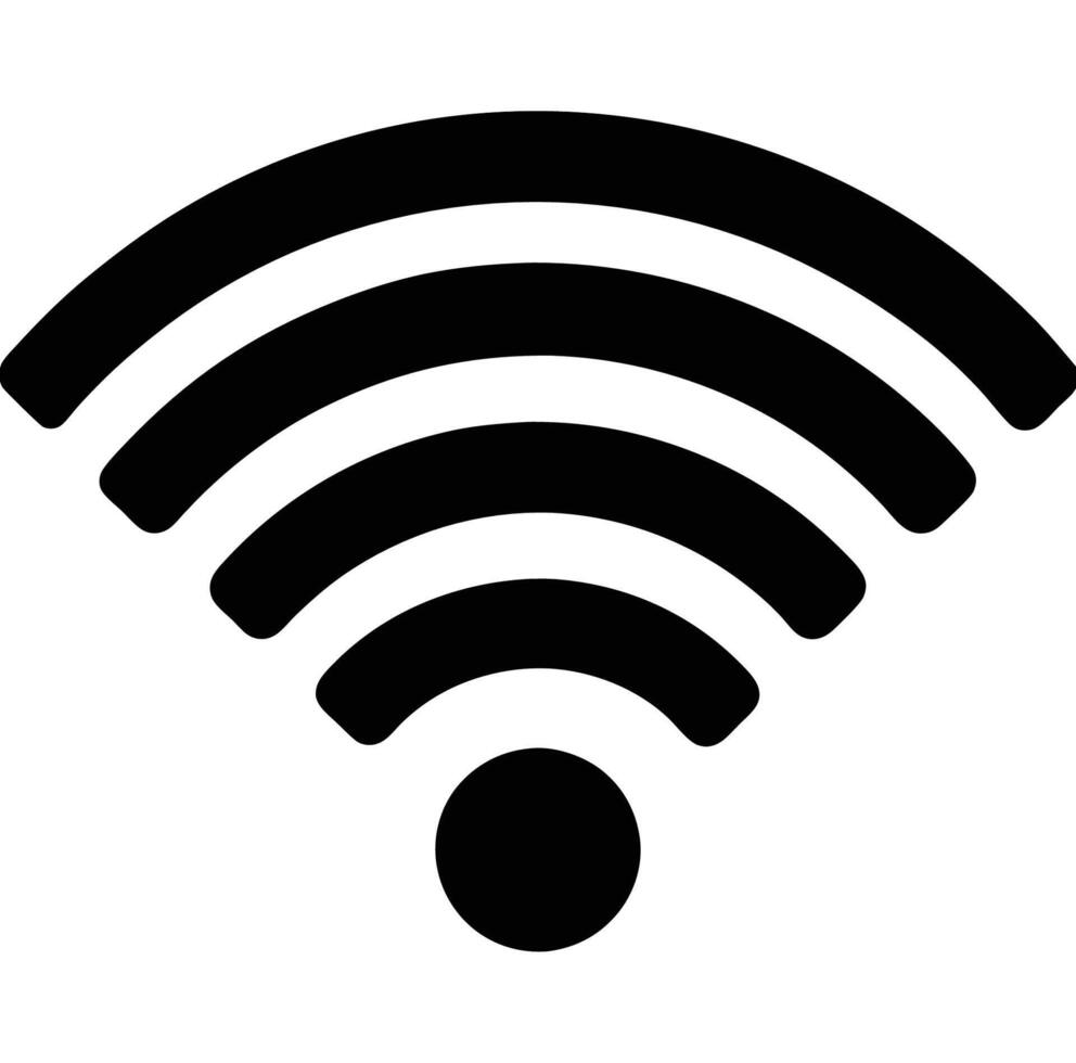 A wifi symbol on a white background vector