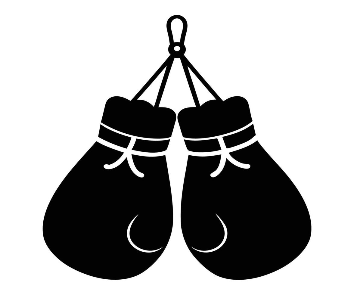 Boxing gloves icon illustration vector