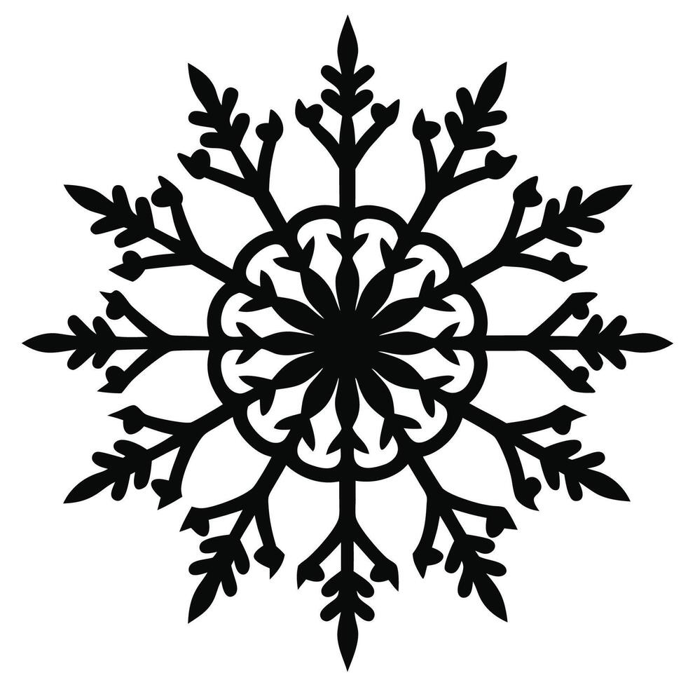 Snowflake stencils free download vector