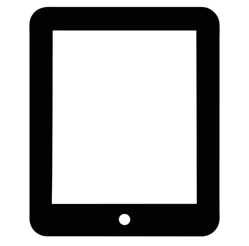 Tablet computer icon illustration vector