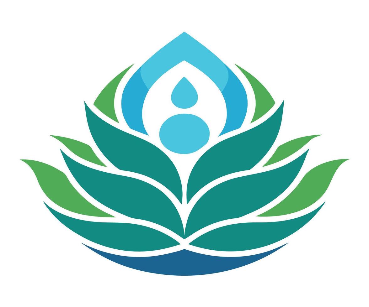 The logo for the wellness center vector