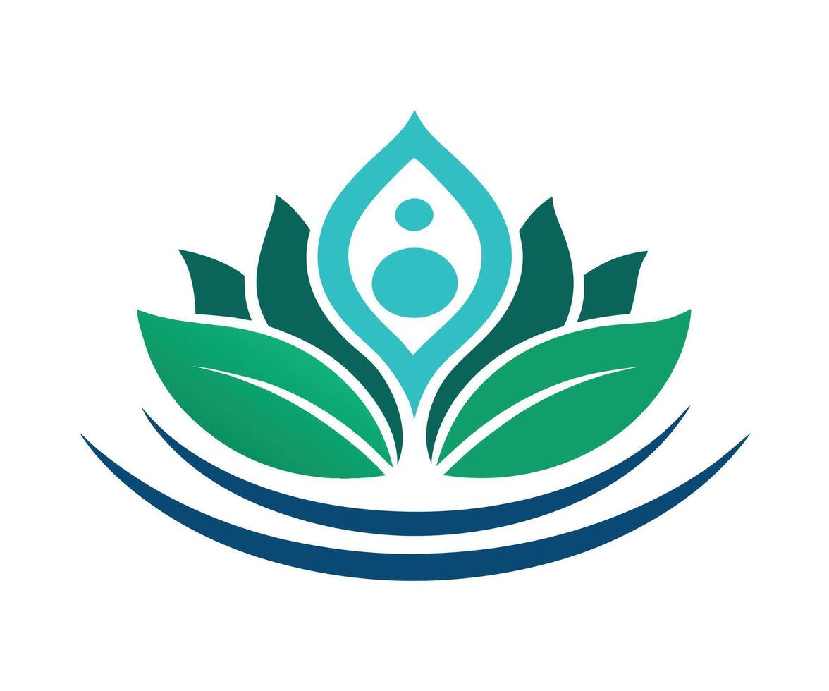A logo for a yoga studio vector
