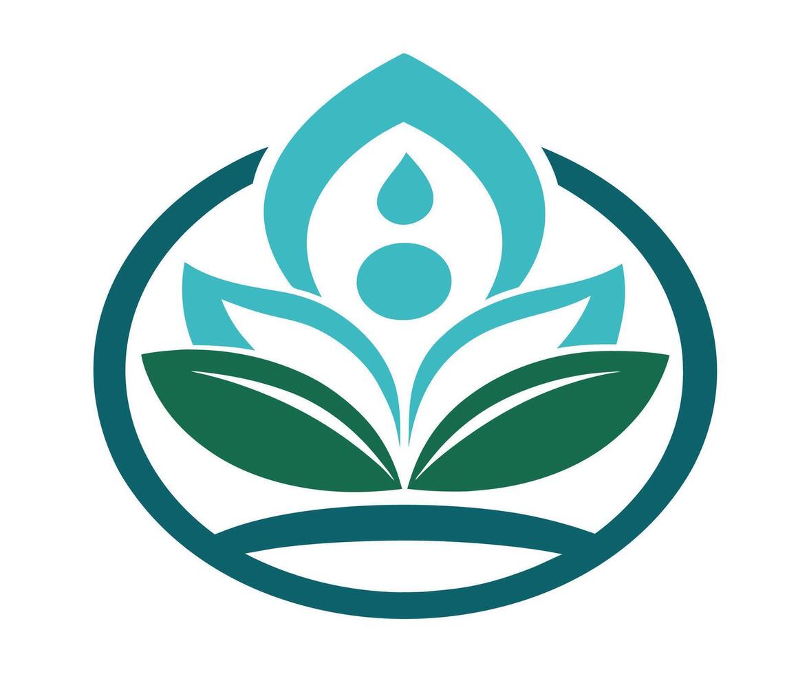 The logo for the wellness center vector