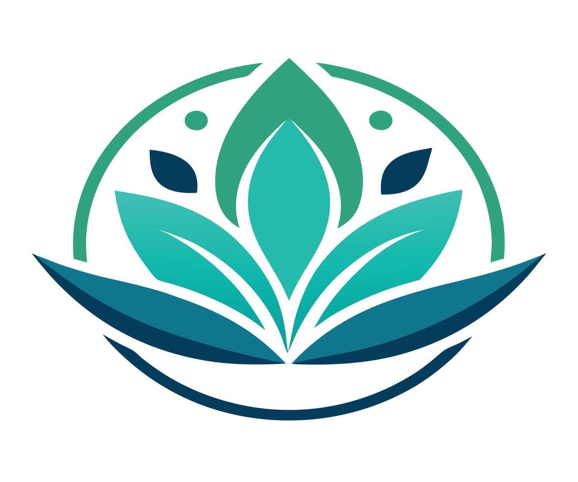 A logo for a company that sells lotus flowers vector