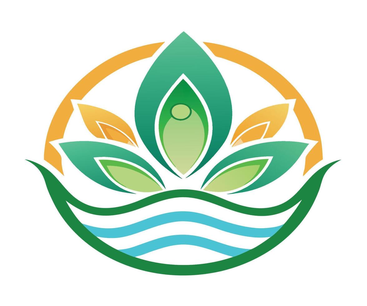 The logo for the company, which is called the green leaf vector