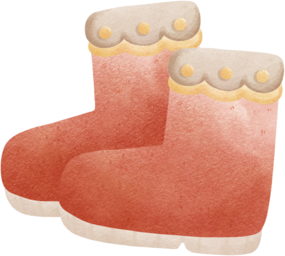 a pair of red boots on a transparent background png