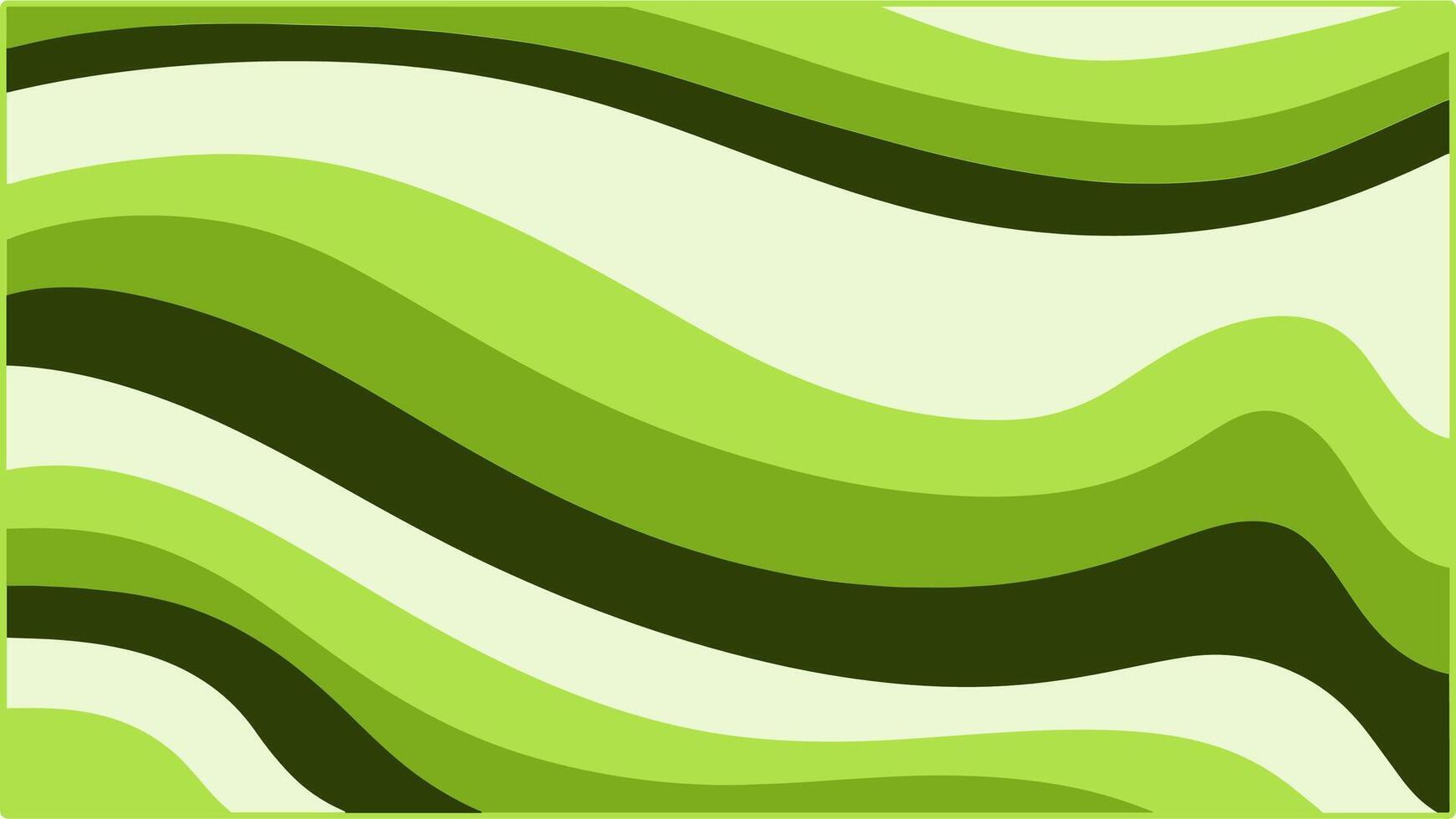 Green Wave Abstract Background, Trendy Retro Psychedelic Style Design. vector