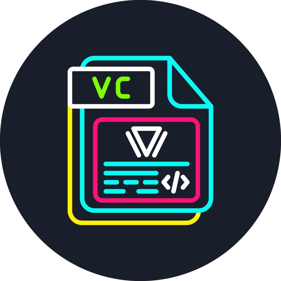 VC Line Multi Color Design vector