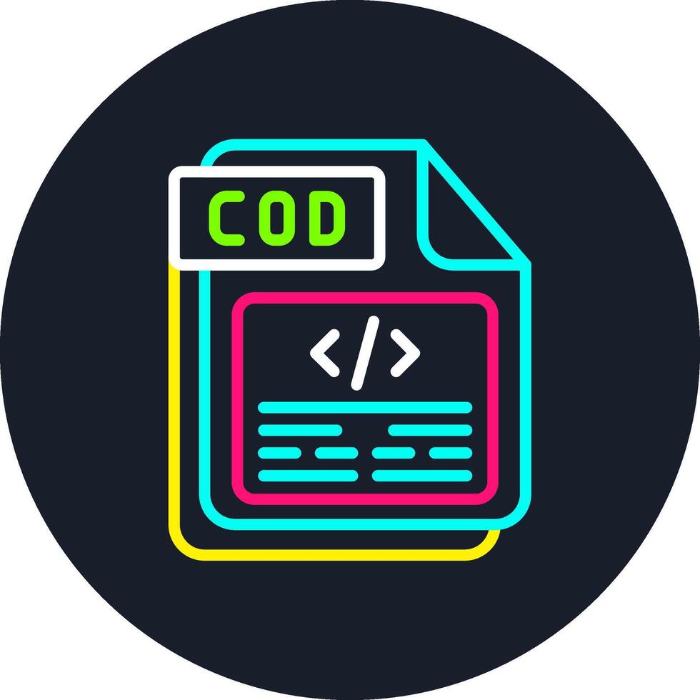 COD Line Multi Color Design vector