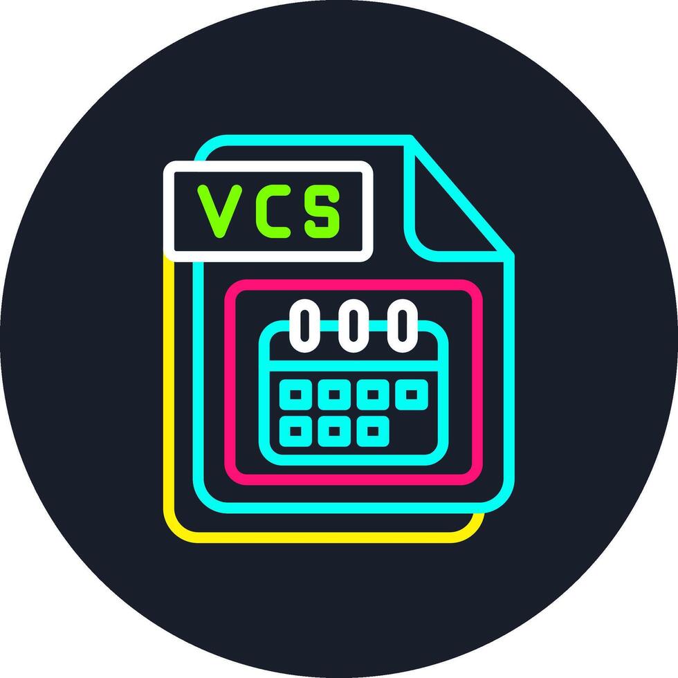 VCS Line Multi Color Design vector