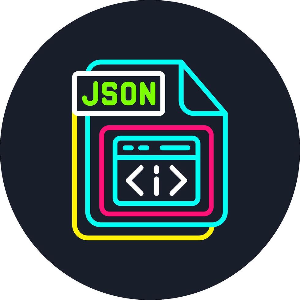 JSON Line Multi Color Design 54241430 Vector Art at Vecteezy