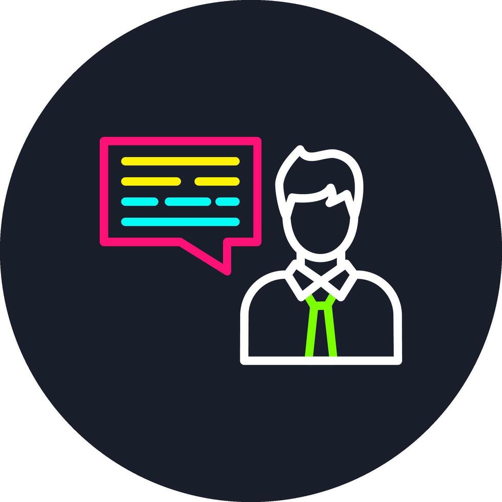 Information Line Multi Color Design vector
