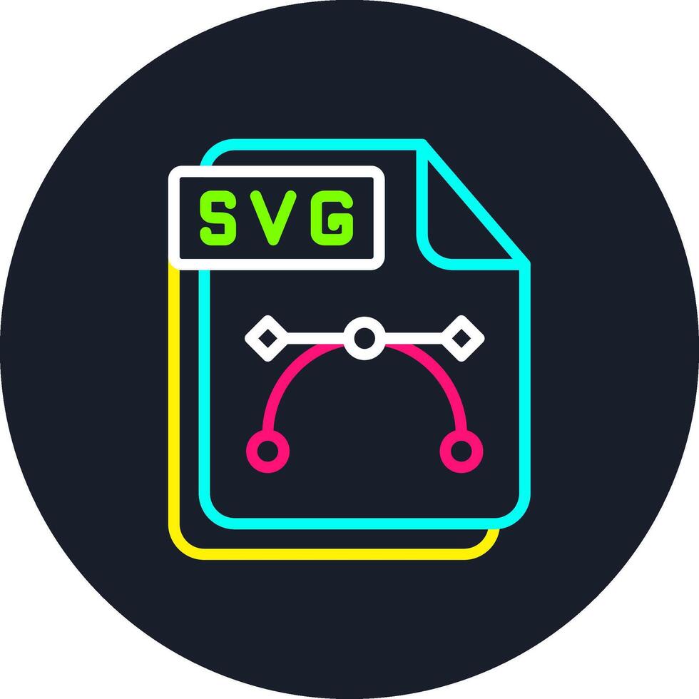 SVG Line Multi Color Design vector
