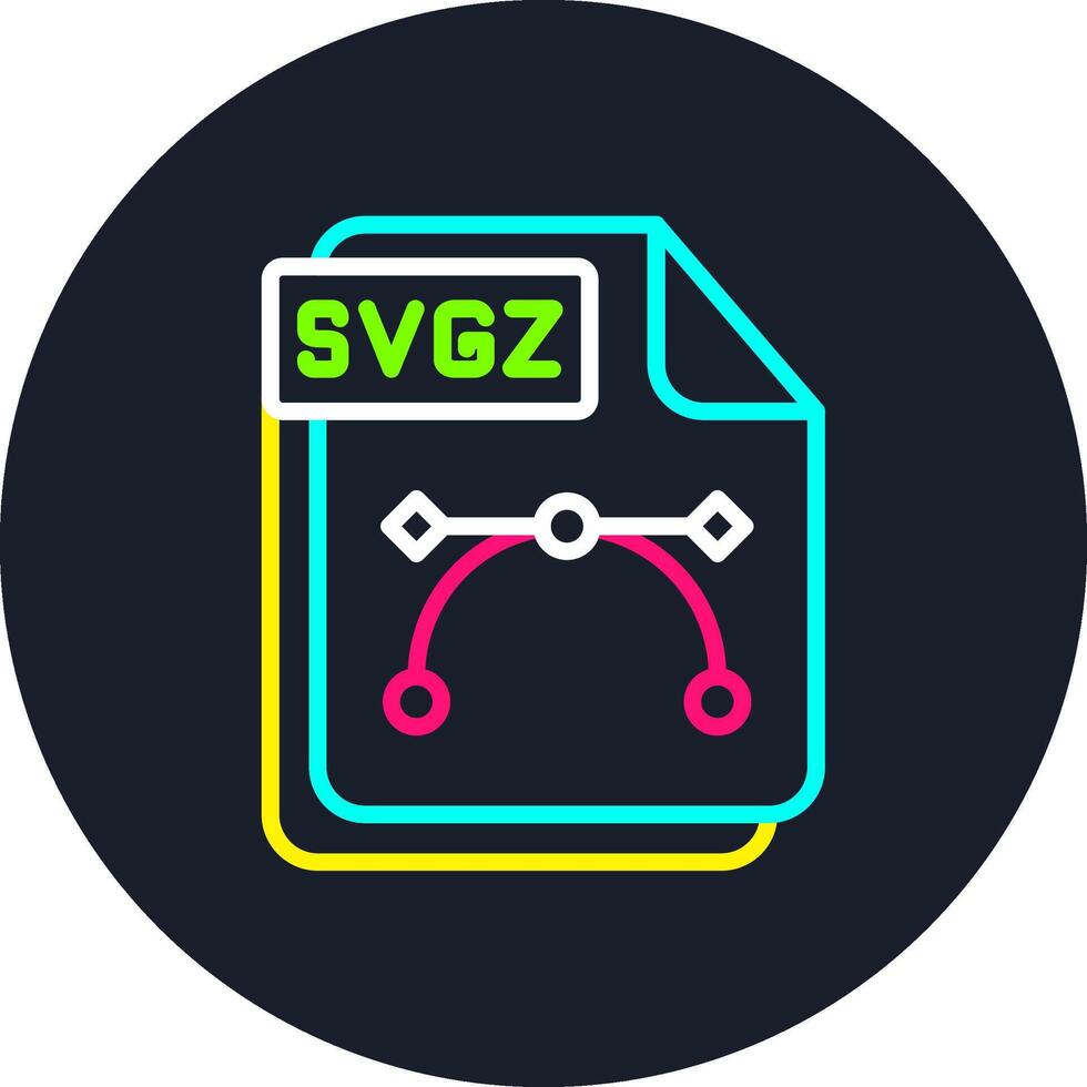 SVGZ Line Multi Color Design vector