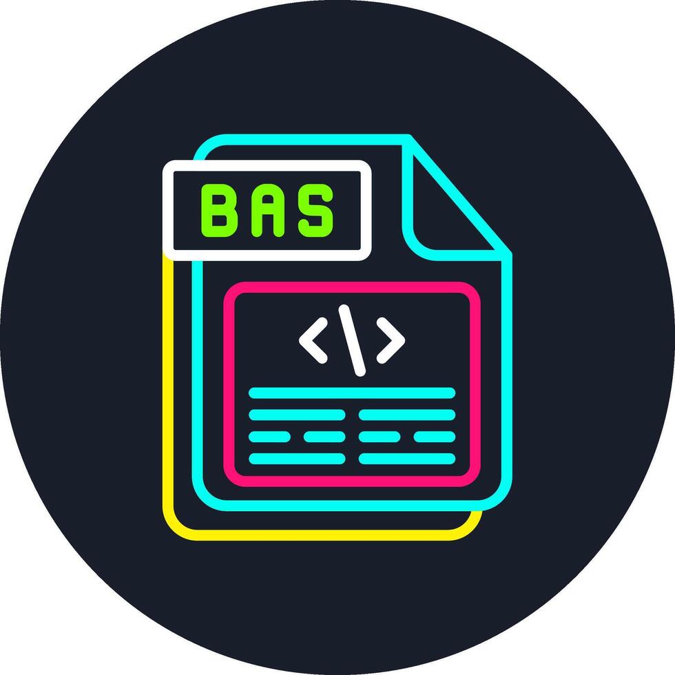 BAS Line Multi Color Design vector