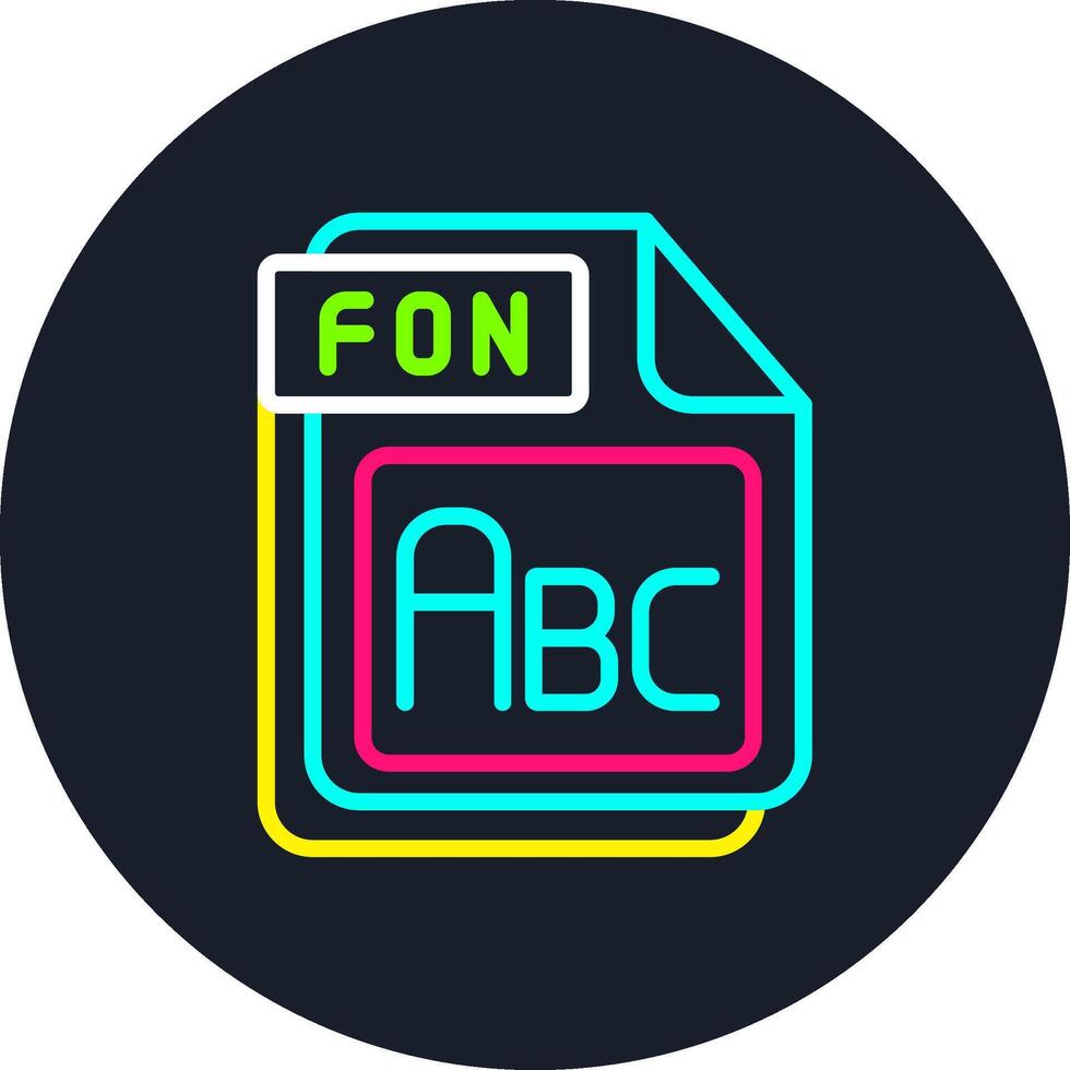 FON Line Multi Color Design vector