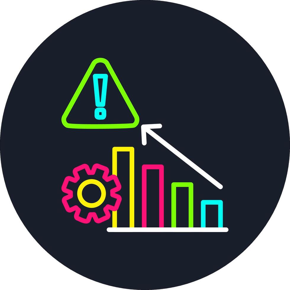 Risk Line Multi Color Design vector