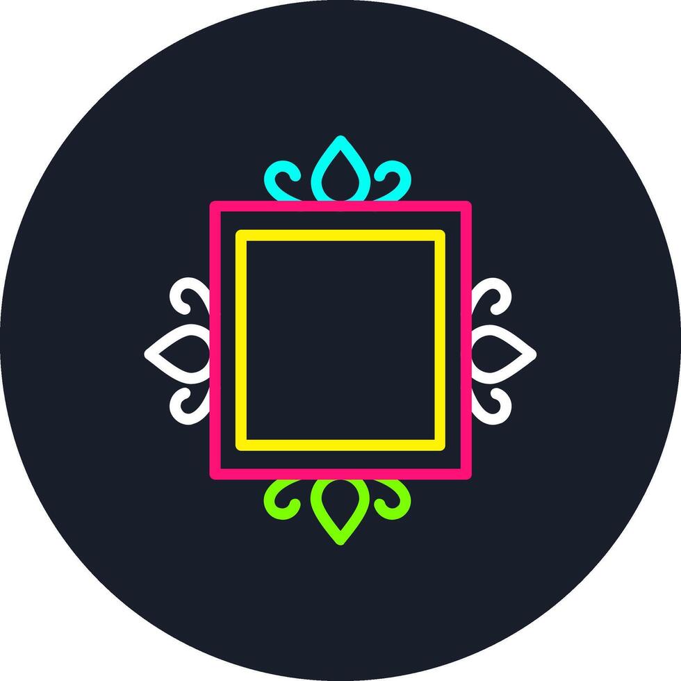 Frame Line Multi Color Design vector