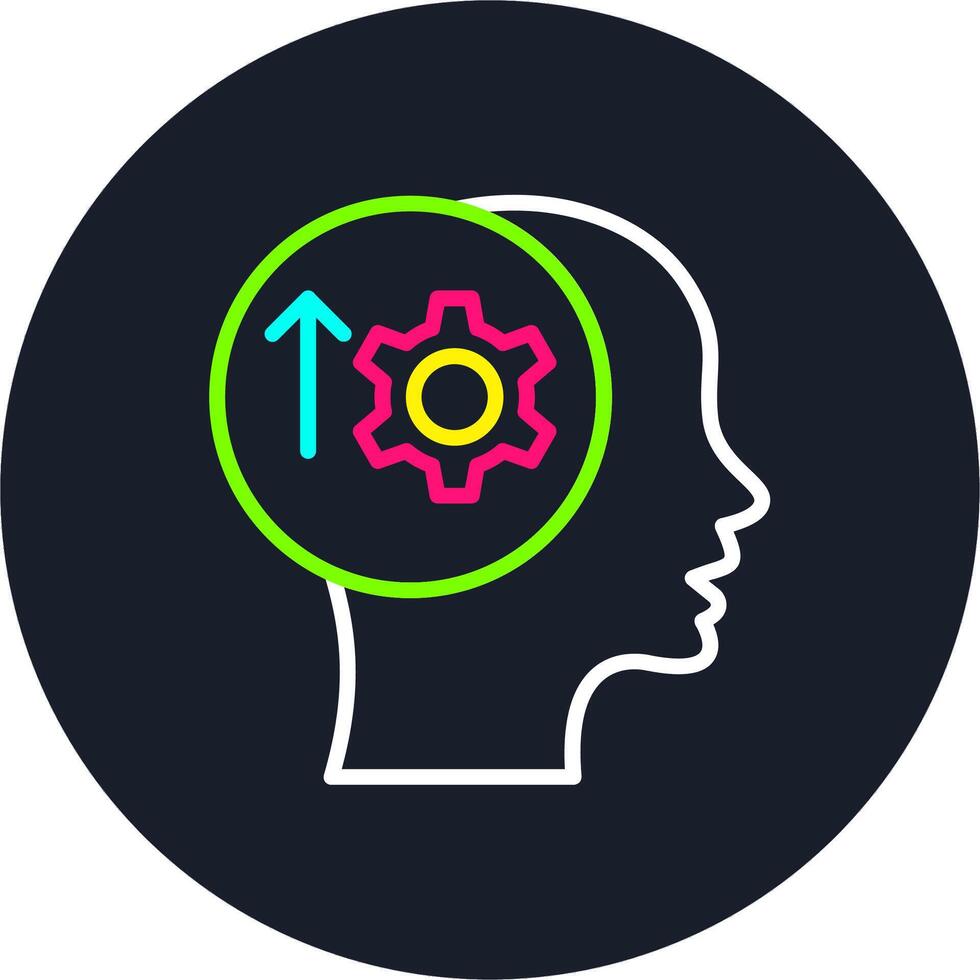 Productive Line Multi Color Design vector