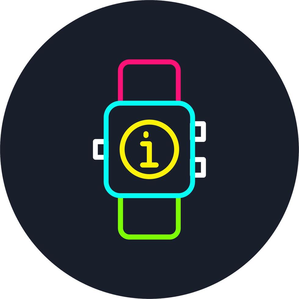 Smartwatch Line Multi Color Design vector