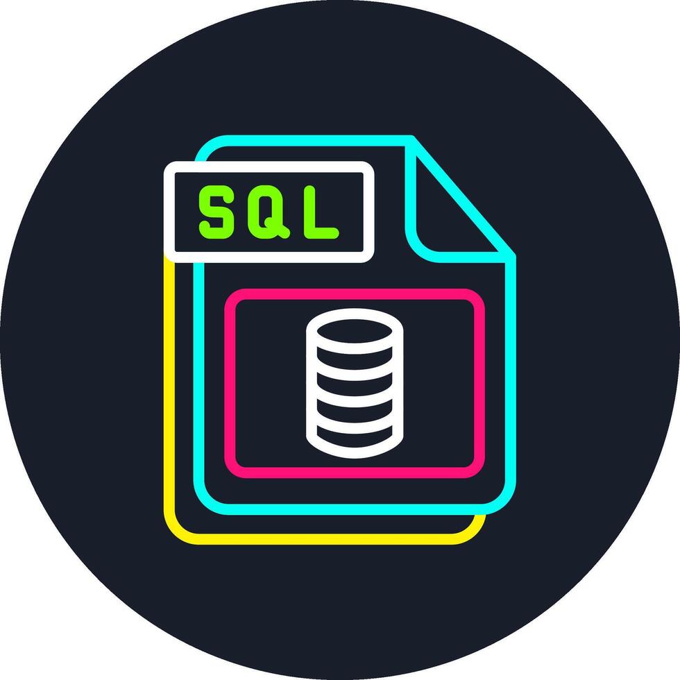 SQL Line Multi Color Design 54241727 Vector Art at Vecteezy