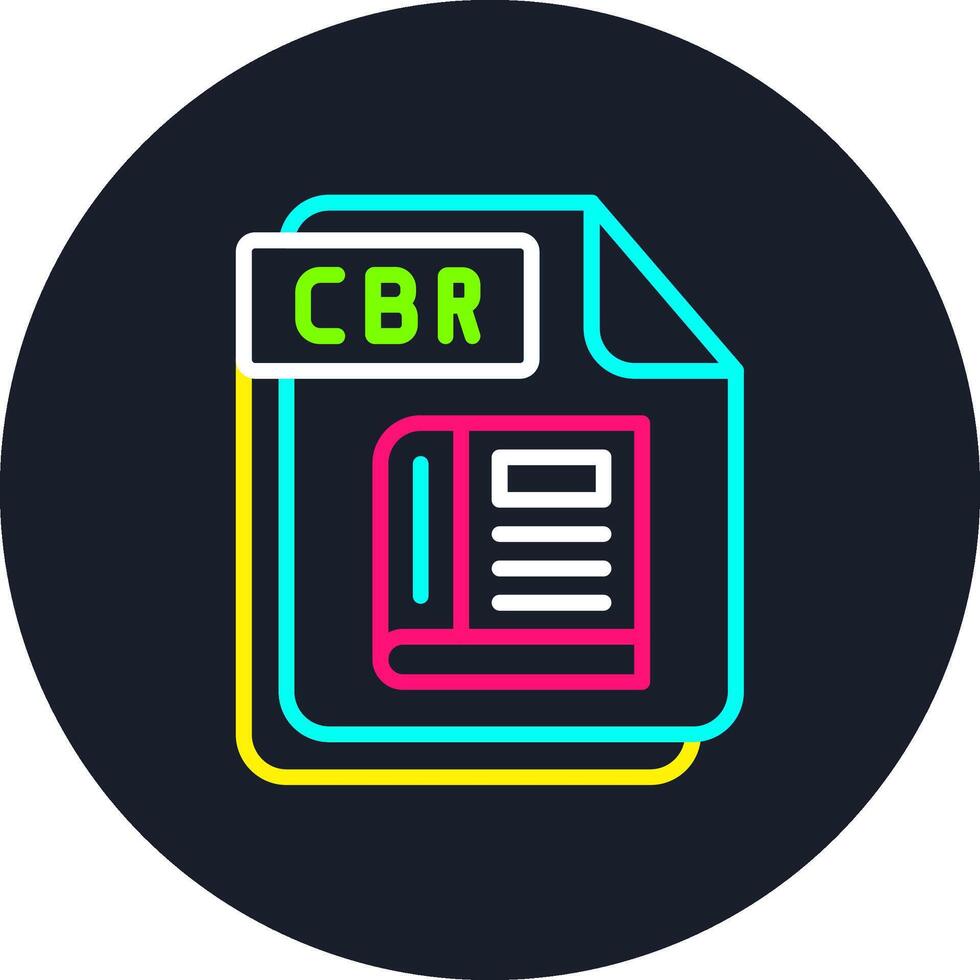 CBR Line Multi Color Design vector